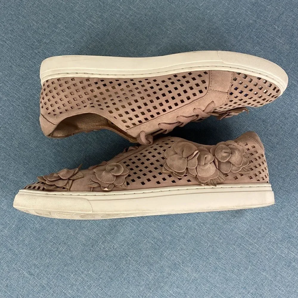 Vince Camuto VC Brellia Leather pale pink sneakers size 10 M